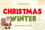 Christmas Winter Font, a Handwritten Font by Fourteen Letter (Thumbnail 1 of 6)