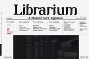Librarium - Serif Font Family, a Serif Font by Artistic & Unique (Thumbnail 1 of 15)