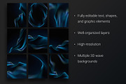 Modern 3D Wave, a Social Media Template by BazziBa♥ (Thumbnail 4 of 4)