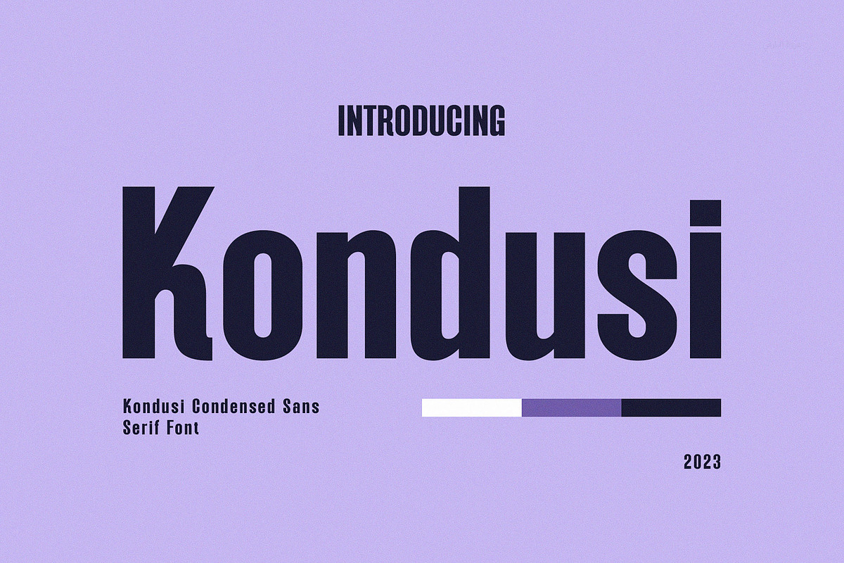 Kondusi - Modern Sans Serif, a Sans Serif Font by TypeLogue (Photo 1 of 5)