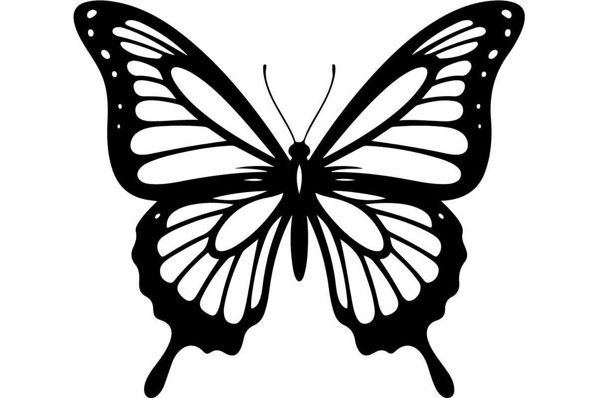 Elegant Butterfly Silhouette, an Object Graphic by Designer_Momina (Photo 3 of 18)