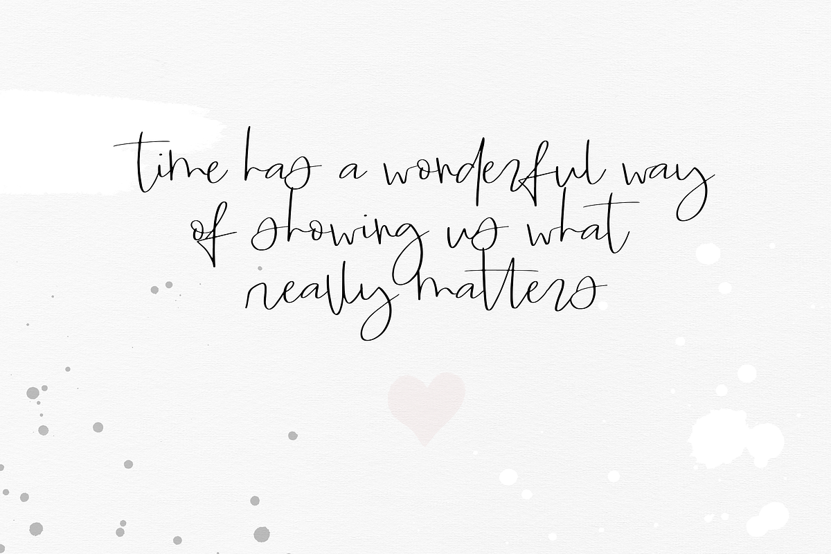 Timeless - Handwritten Script Font preview 8