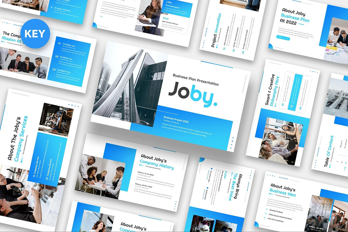 Joby - Business Keynote Templates, a Presentation Template by Fit-tee (Photo 1 of 6)