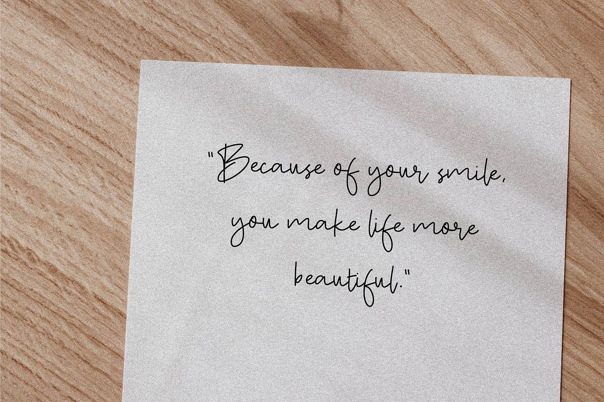 Maurichia, a Script Font by Pustudio (Photo 2 of 9)