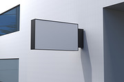Rectangle wall mount sign mockup, an Advertising Mockup by shahsoft (Thumbnail 2 of 2)