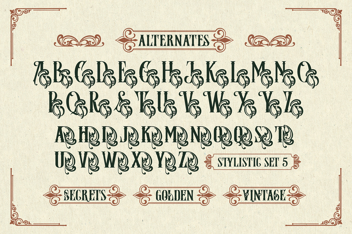 Jamesoon Victorian Typeface, a Serif Font by alit design (Photo 14 of 17)
