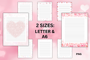 Valentine's Day Heart Stationery, a Stationery Template by Pixels N Bows (Thumbnail 2 of 3)