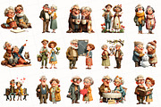 Valentine Cute Old Couple Clipart, an Illustration by OK Design (Thumbnail 3 of 6)