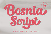 Bosnia Script, a Script Font by Madjack.font (Thumbnail 1 of 10)