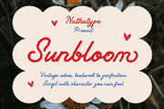 Sunbloom, a Script Font by Nathatype (Thumbnail 1 of 10)