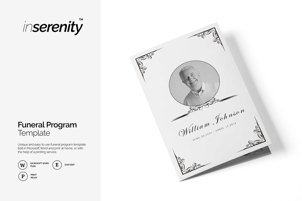 Funeral Guide, a Stationery Template by inserenity (Photo 1 of 6)