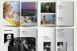 Photo Book Magazine Design Template