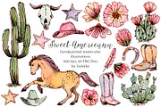 Cowgirl Clipart, Cute Western Girl, an Object Illustration by swiejko (Thumbnail 1 of 8)