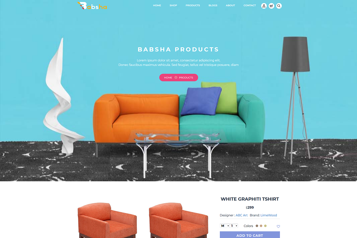 Babsha Responsive Bootstrap 4 theme, a Bootstrap Template by @lo