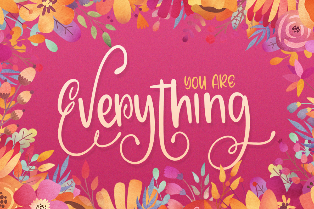 Blooms Font Family, a Script Font by Salt & Pepper Designs (Photo 2 of 8)