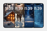 Cozy Background Iphone Winter Wallpa, a Wallpaper Graphic by Snapybiz (Thumbnail 5 of 7)