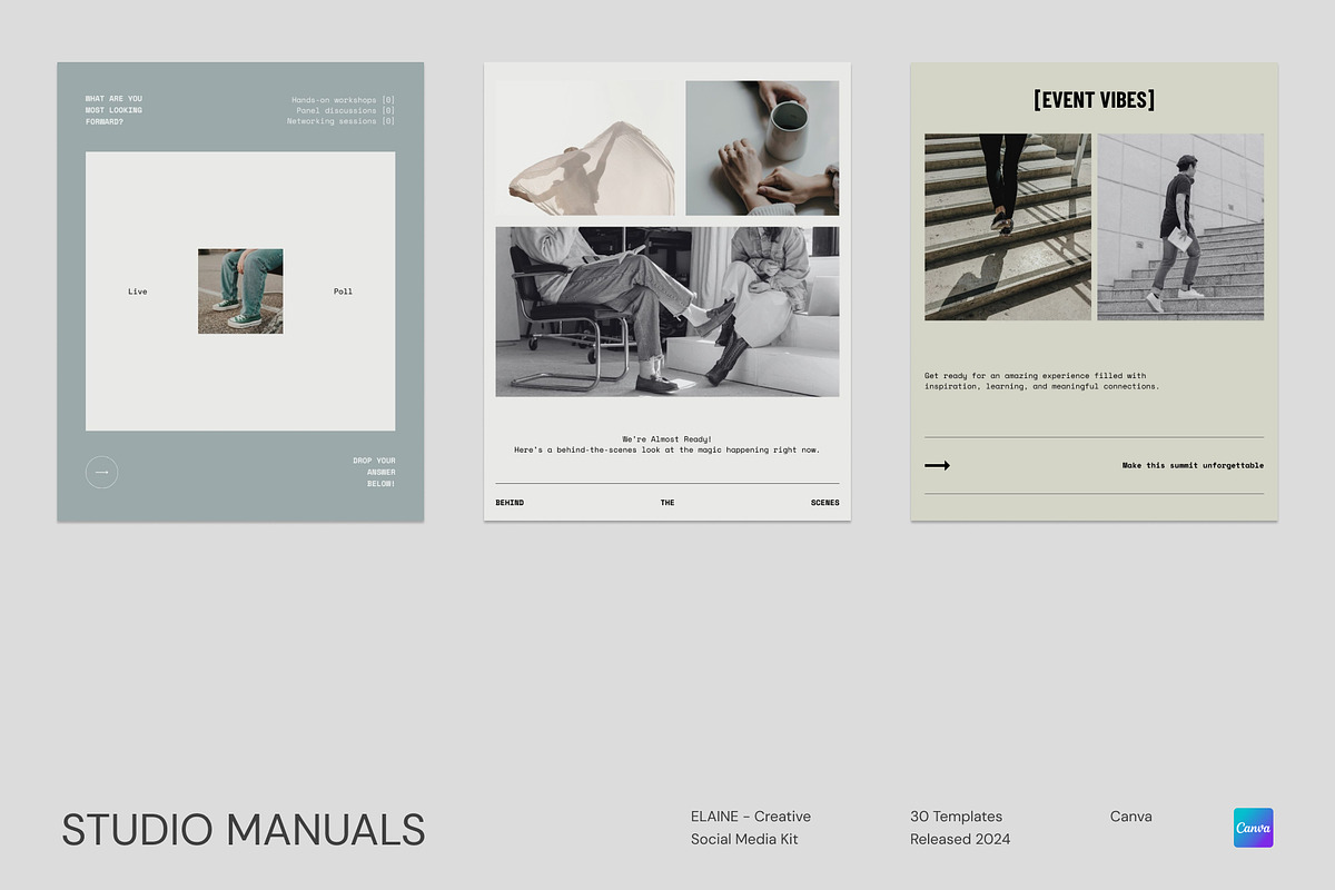 ELAINE – Creative Social Media Kit, a Social Media Template by Studio Manuals (Photo 7 of 8)