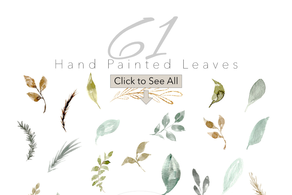 Watercolor Leaves & Washes, an Illustration by Feather Grace Designs (Photo 6 of 11)