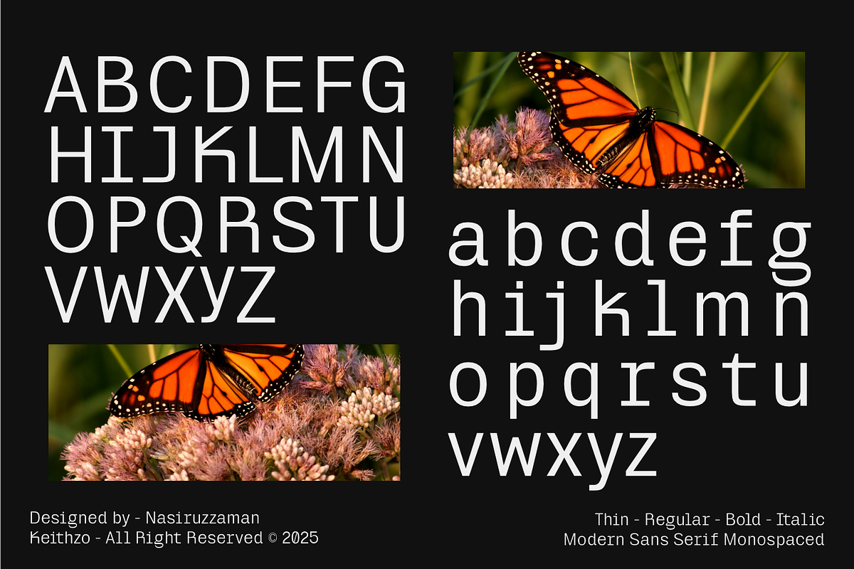 Miracle Mono - Sans Serif Font, a Sans Serif Font by Keithzo (Photo 8 of 8)