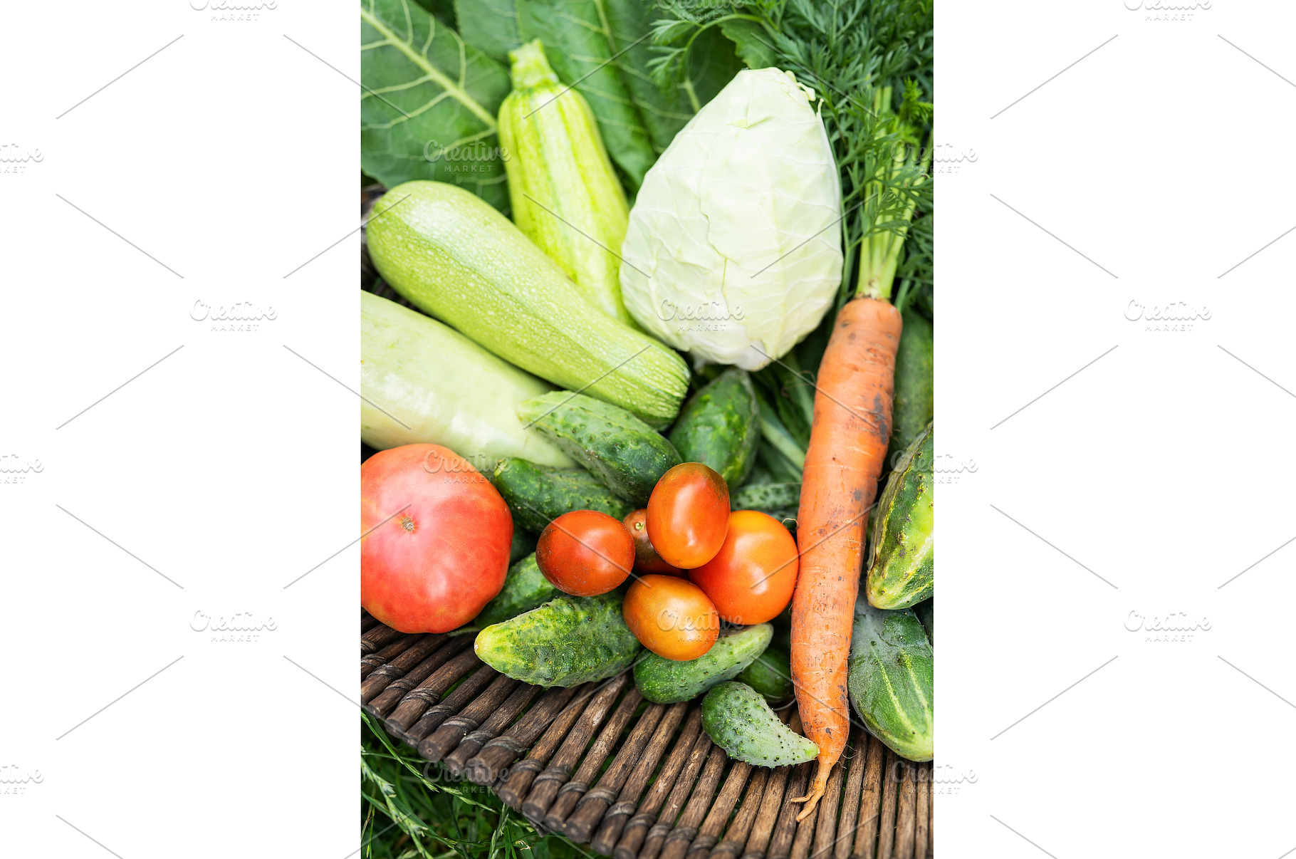 There is a wooden basket with, a Food & Drink Photo by Artsaba Family