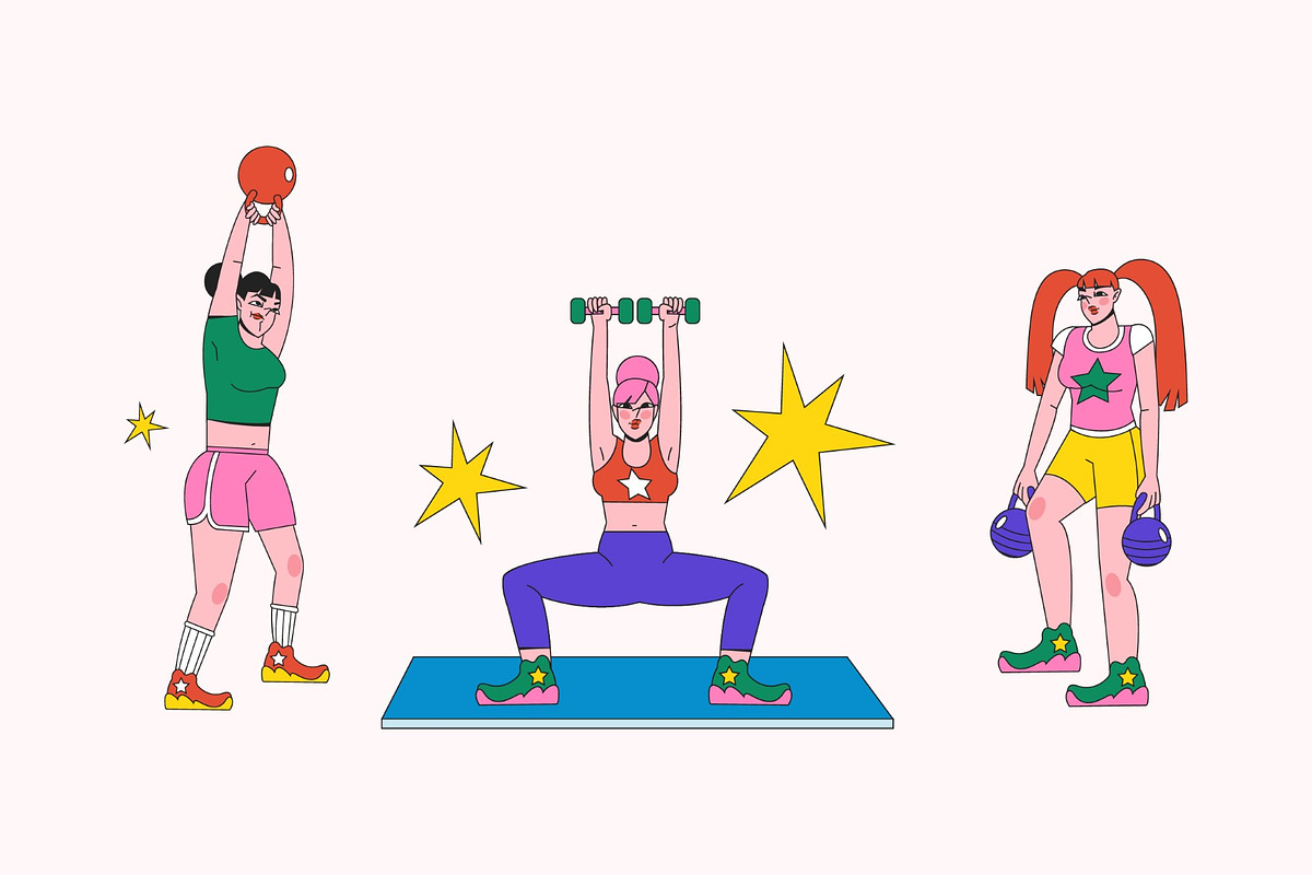 Hyrox Activity Asset Illustration, a Sport Illustration by graphicook (Photo 3 of 3)