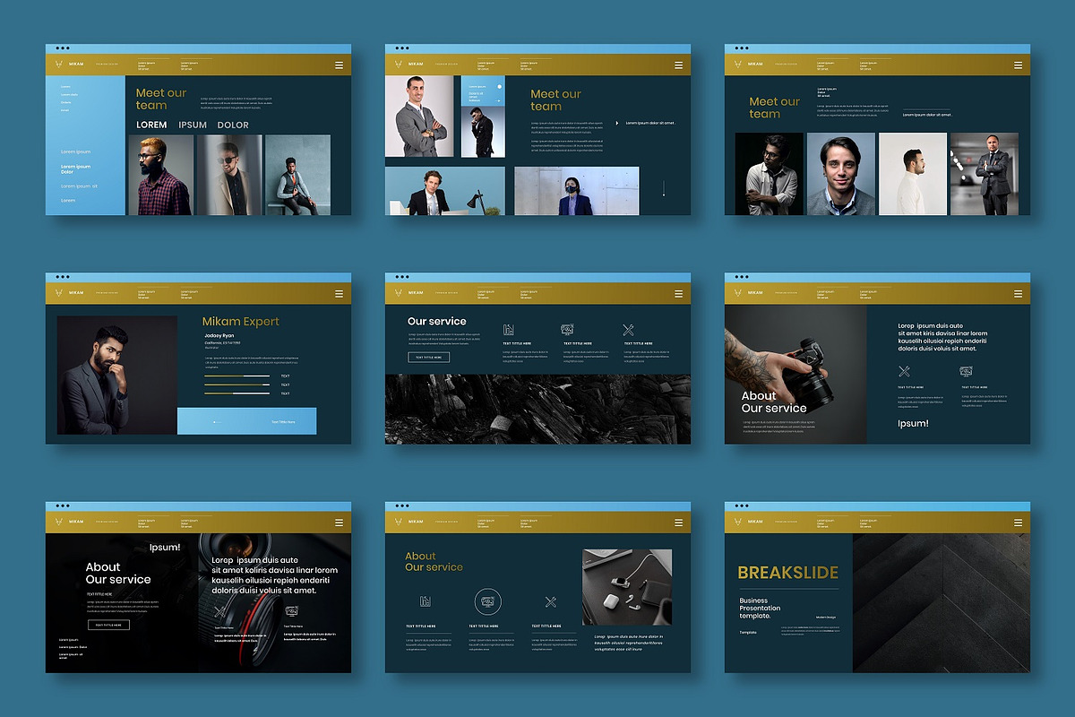 Mikam – Business PowerPoint, a Presentation Template by Dens Creative Studio (Photo 3 of 6)