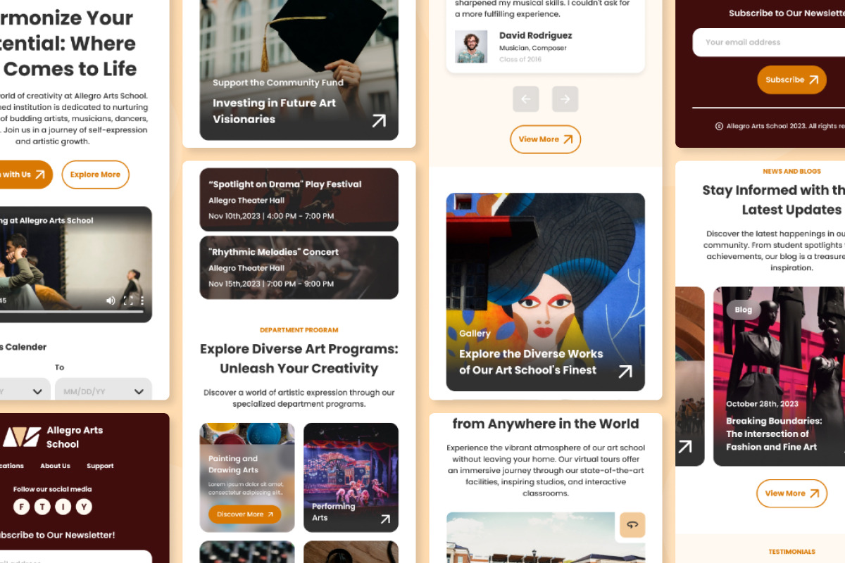 Allegro Art School - School Website, a Landing Page Template by twinstd (Photo 3 of 4)