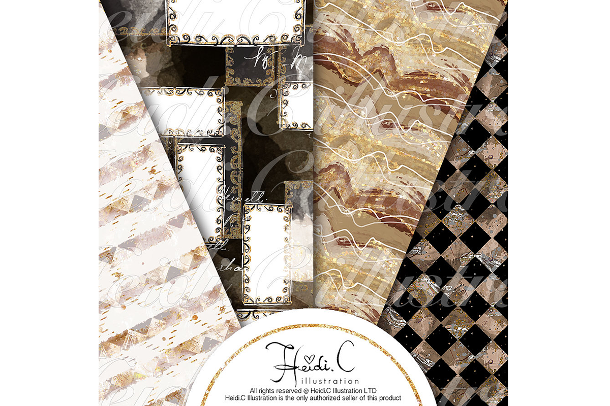 Coffee Time Paper Pack, a Pattern Graphic by HeidiCIllustration (Photo 3 of 5)