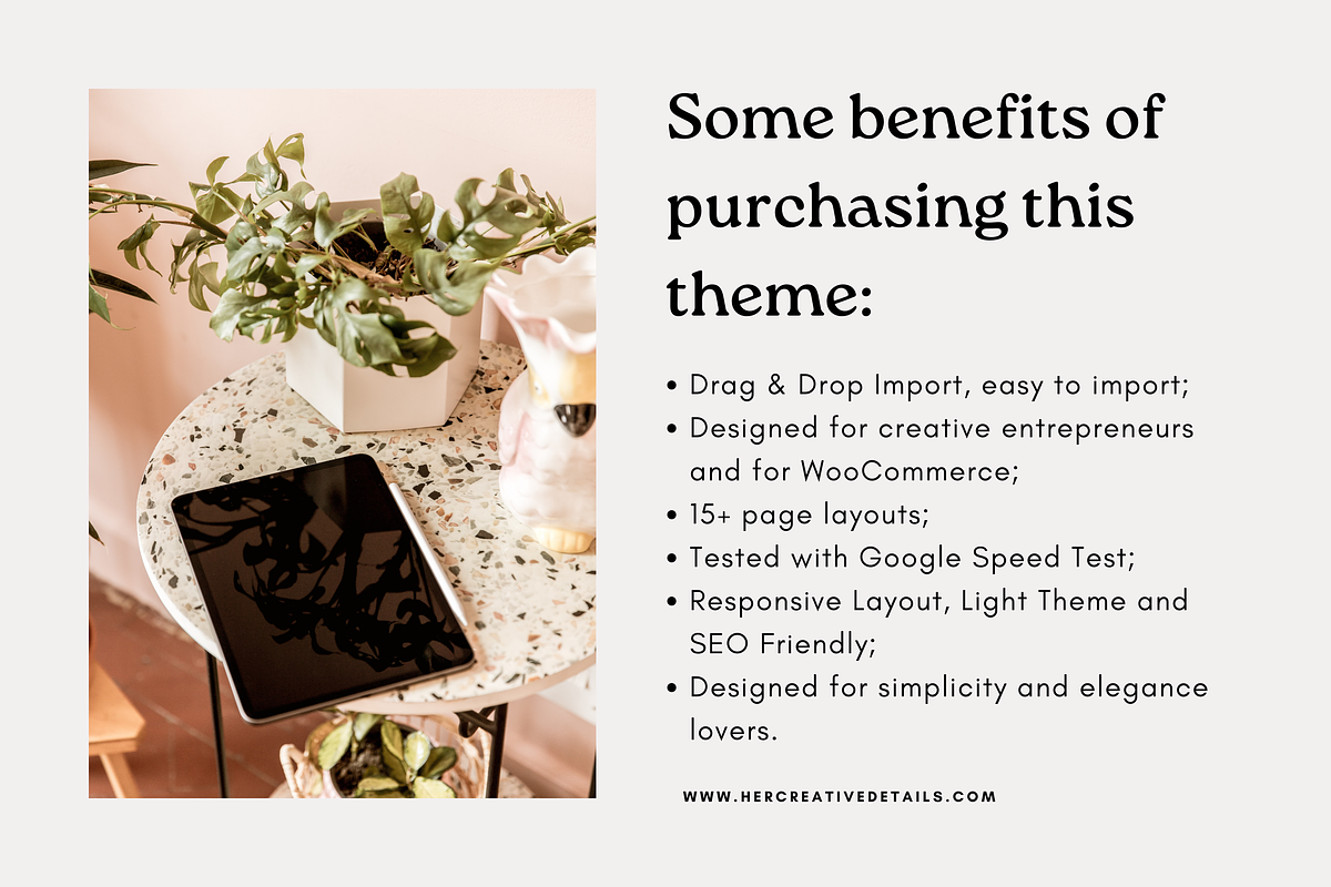 Earline - Kadence & Wordpress Theme, a WordPress Template by Her creative details (Photo 4 of 4)