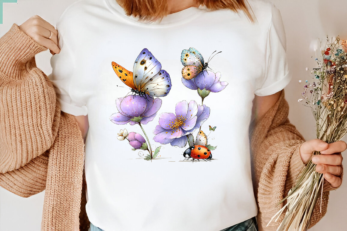 Summer Garden Watercolor Clipart, an Illustration by CreationArt (Photo 6 of 10)