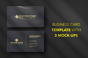 Business card Template & 3 Mock-up, a Business Card Template by Smashing_Studio (Thumbnail 1 of 10)