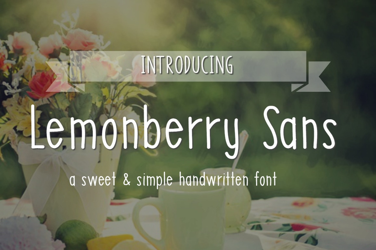 Lemonberry Sans Handwritten Font preview 2