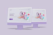 iMac Desktop Mockup Bundles, a Mac Mockup by Graphic Aesthetic (Thumbnail 21 of 22)