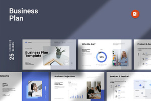 Clean Business Plan Presentation, a Presentation Template by Fit-tee
