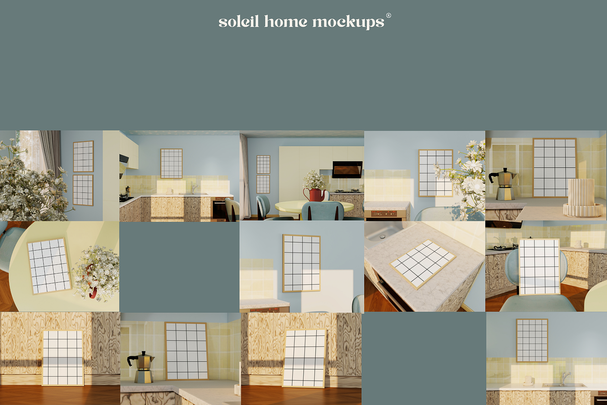 VALERYA | Kitchen Frame Mockup Set, a Household Mockup by SoleilHomeMockups (Photo 11 of 11)