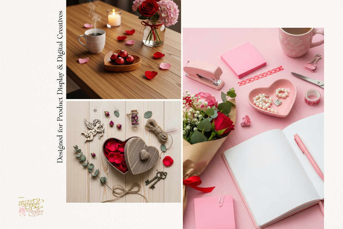 Valentine Aesthetic Desk Mockup 100, a Packaging Mockup by KennedyStudio (Photo 9 of 12)