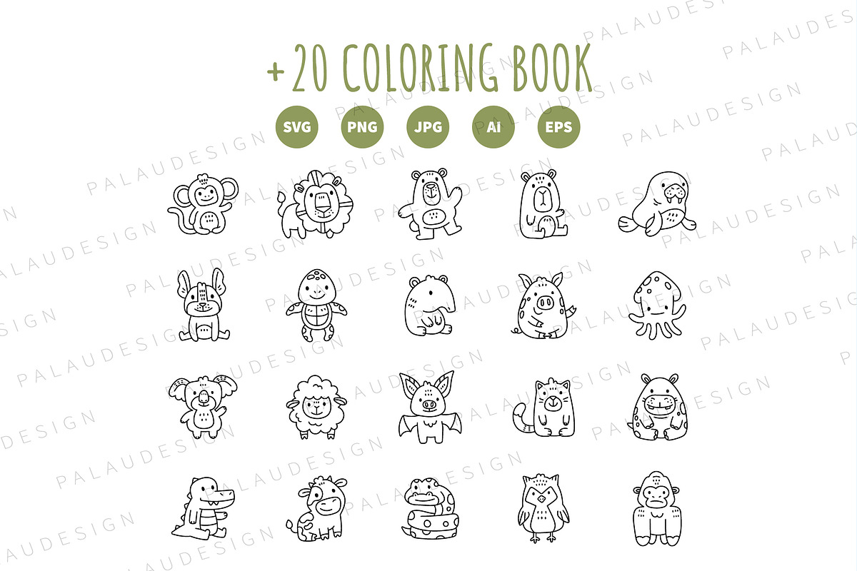 Animal Friends Clipart, an Animal Illustration by Palau (Photo 9 of 10)