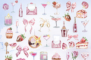 Hand Painted Girl's Bar Clipart, a Food Illustration by ArtCreationsDesign (Thumbnail 2 of 14)