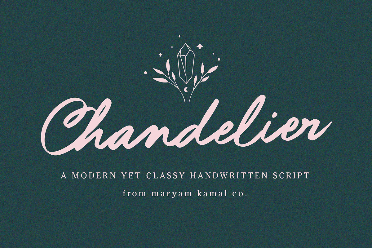 Chandelier Script Font, a Script Font by ReveryWorks (Photo 1 of 15)