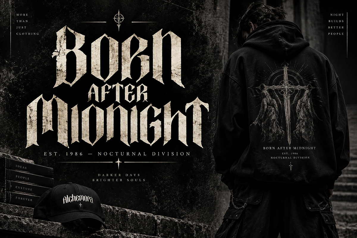 Alchemora, a Blackletter Font by Wow Magic (Photo 4 of 4)