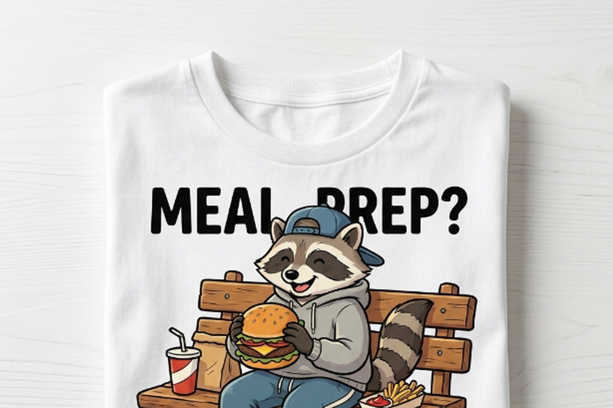 Funny Burger Fries Bench Clipart, a Shirt Mockup by Vector Stall (Photo 6 of 16)