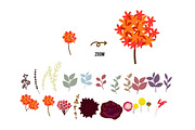 Fall / Autumn & Give Thanks Flower, a Decorative Illustration by MooBeer (Thumbnail 7 of 11)