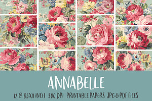 Annabelle Printable Floral Textures
