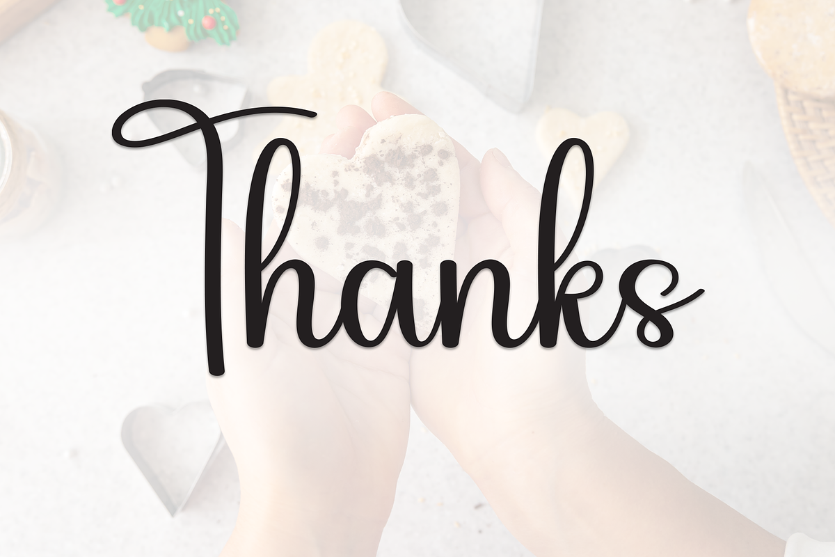 Gingerbread | Script Font, a Handwritten Font by Scratchones (Photo 8 of 8)