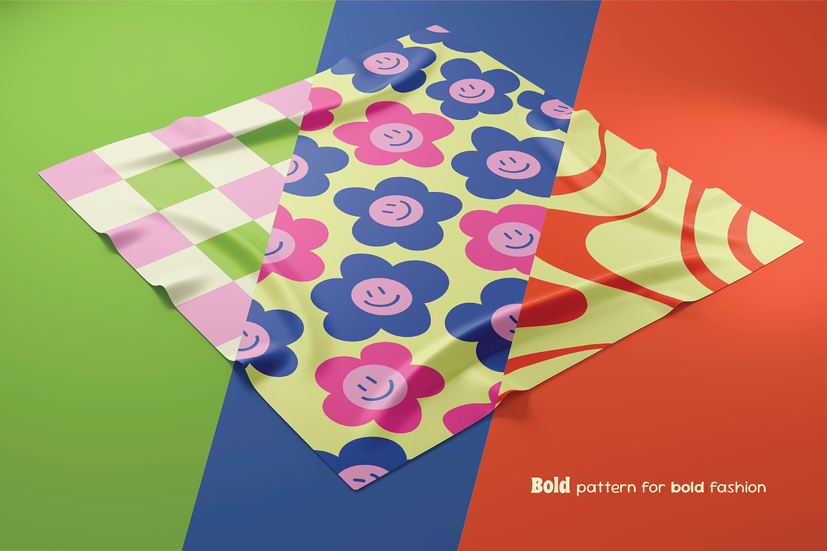 Groovy Seamless Pattern – Vector Set, a Decorative Illustration by Invisual Studio (Photo 6 of 10)