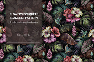 Tropical Vintage Patterns Set