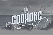 Godhong Decorative Font, a Serif Font by Vacatype Co. (Thumbnail 1 of 5)
