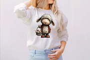 Whimsical Easter Sheep Clipart Bundl, an Illustration by SVGArt (Thumbnail 4 of 7)