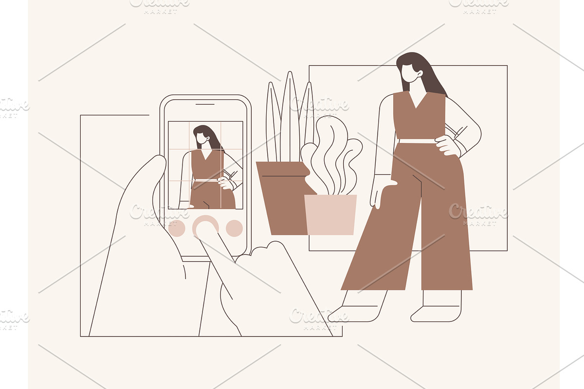 Smartphone photography isolated, a Person Illustration by Visual Generation