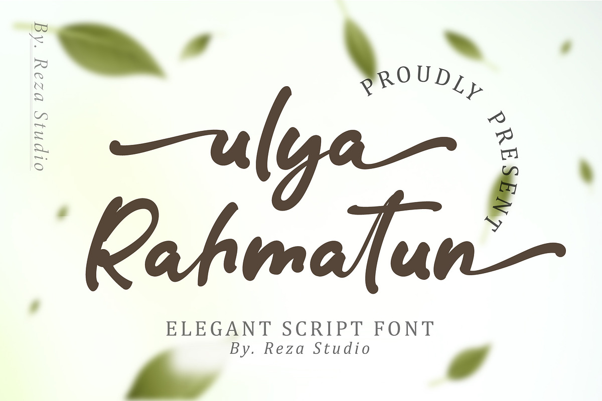 ulya Rahmatun, a Script Font by Reza Studio (Photo 1 of 10)